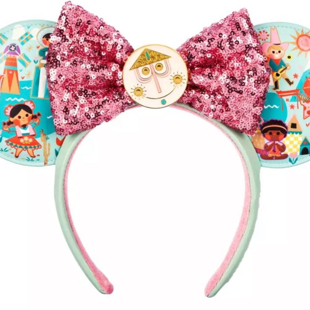 Disney's it's a small world Minnie mouse ears new